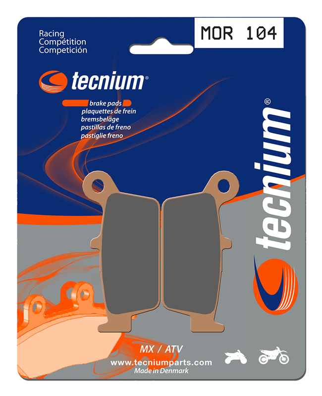 Plaquettes de frein TECNIUM Racing MX/Quad métal fritté - MOR104 
