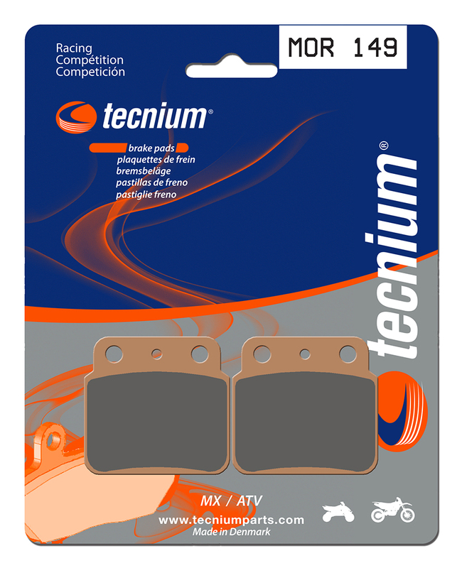 Plaquettes de frein TECNIUM Racing MX/Quad métal fritté - MOR149 