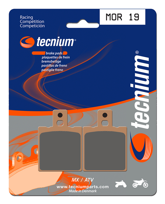 Plaquettes de frein TECNIUM Racing MX/Quad métal fritté - MOR19 