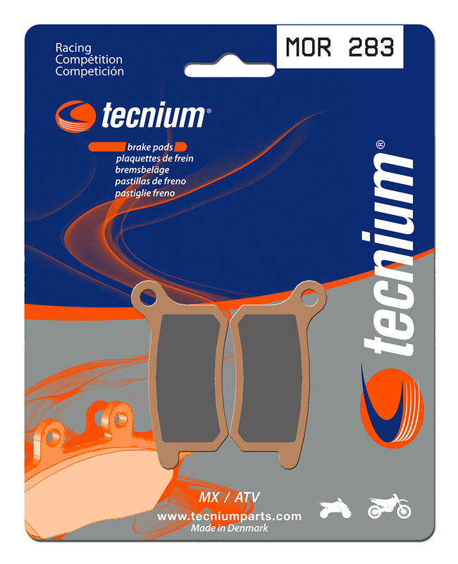 Plaquettes de frein TECNIUM Racing MX/Quad métal fritté - MOR283 