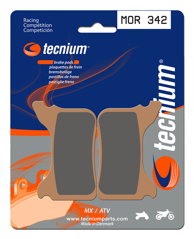 Plaquettes de frein TECNIUM Racing MX/Quad métal fritté - MOR342 