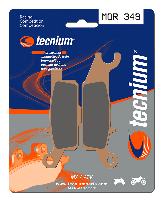 Plaquettes de frein TECNIUM Racing MX/Quad métal fritté - MOR349 