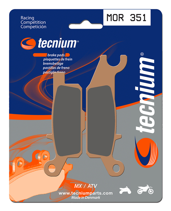 Plaquettes de frein TECNIUM Racing MX/Quad métal fritté - MOR351 