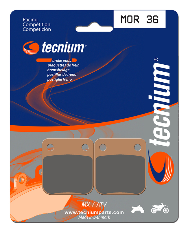 Plaquettes de frein TECNIUM Racing MX/Quad métal fritté - MOR36 
