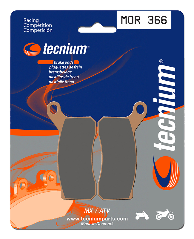 Plaquettes de frein TECNIUM Racing MX/Quad métal fritté - MOR366 