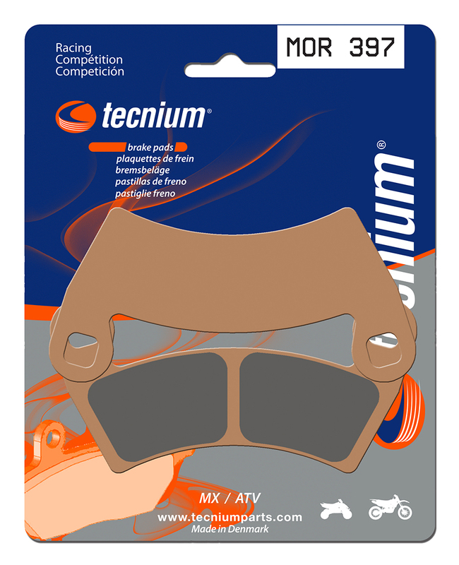 Plaquettes de frein TECNIUM Racing MX/Quad métal fritté - MOR397 