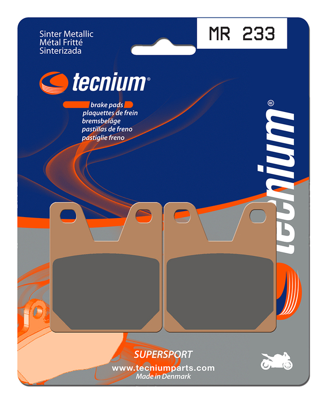 Plaquettes de frein TECNIUM Performance métal fritté - MR233 