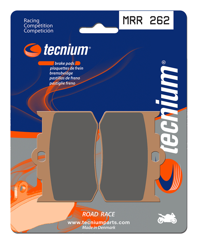 Plaquettes de frein TECNIUM Racing métal fritté - MRR262 