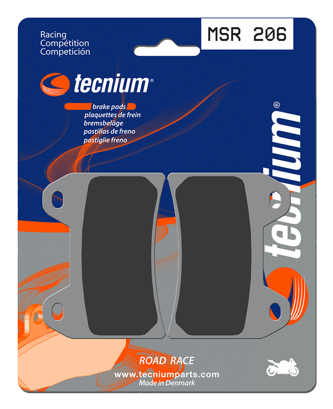 Plaquettes de frein TECNIUM Racing métal fritté - MSR206 