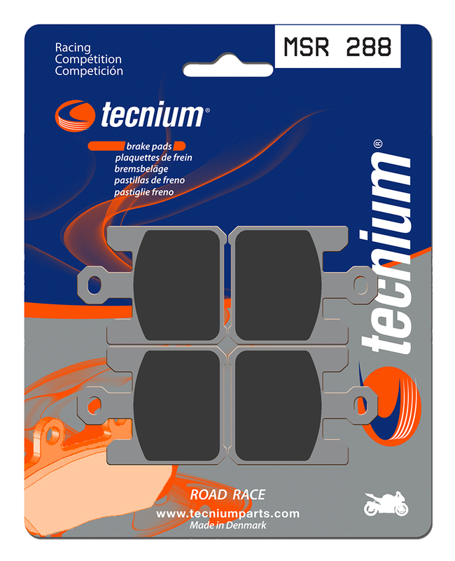 Plaquettes de frein TECNIUM Racing métal fritté - MSR288 