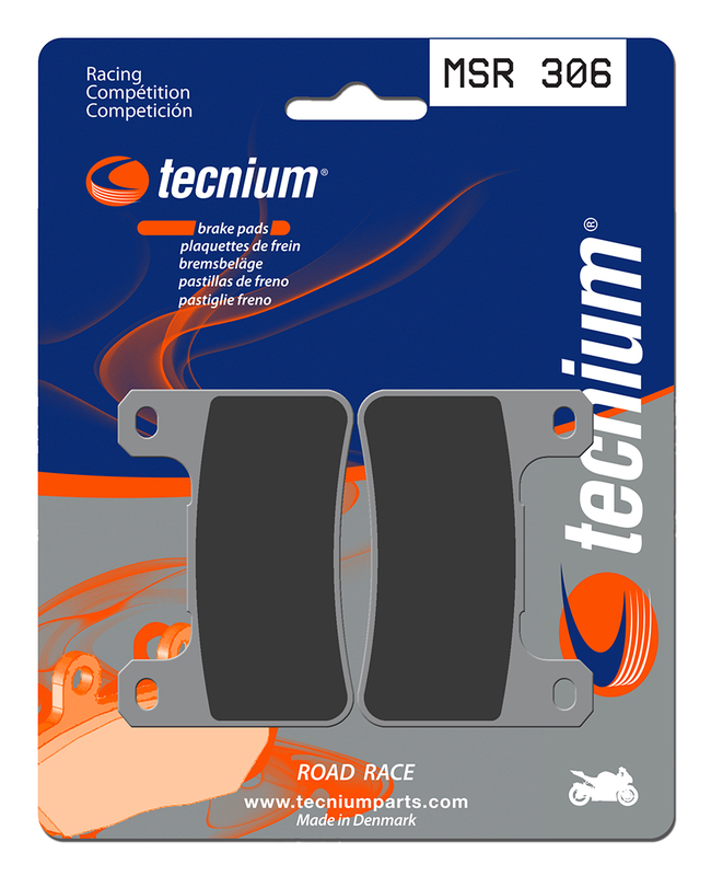 Plaquettes de frein TECNIUM Racing métal fritté - MSR306 