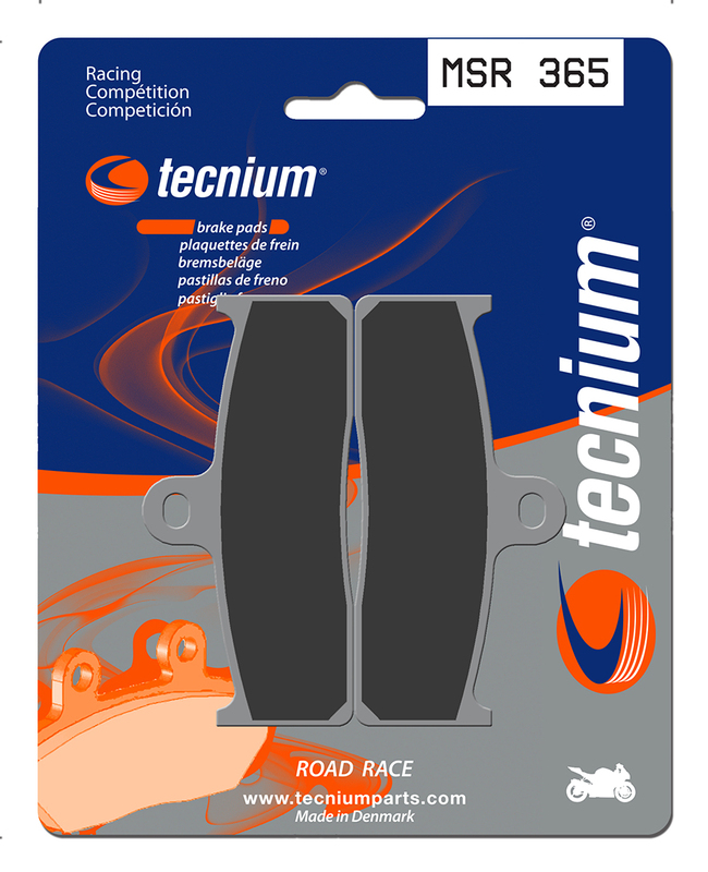 Plaquettes de frein TECNIUM Racing métal fritté - MSR365 