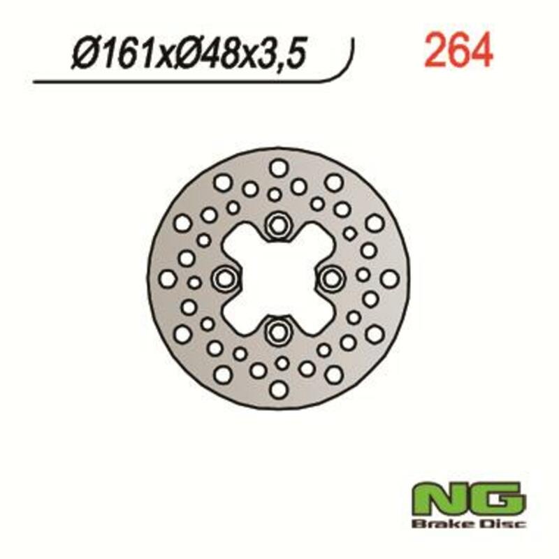 Disque de frein NG BRAKES rond fixe 
