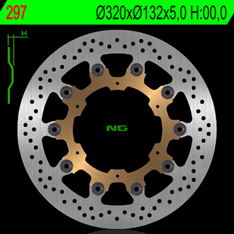 Disque de frein NG BRAKES rond flottant 