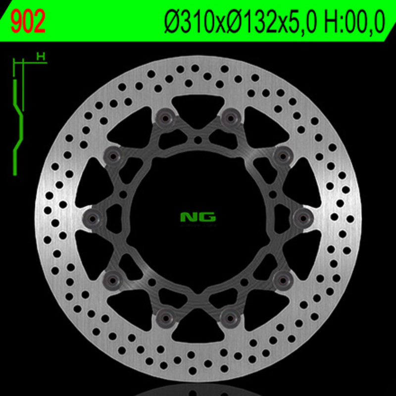 Disque de frein NG BRAKES rond flottant 