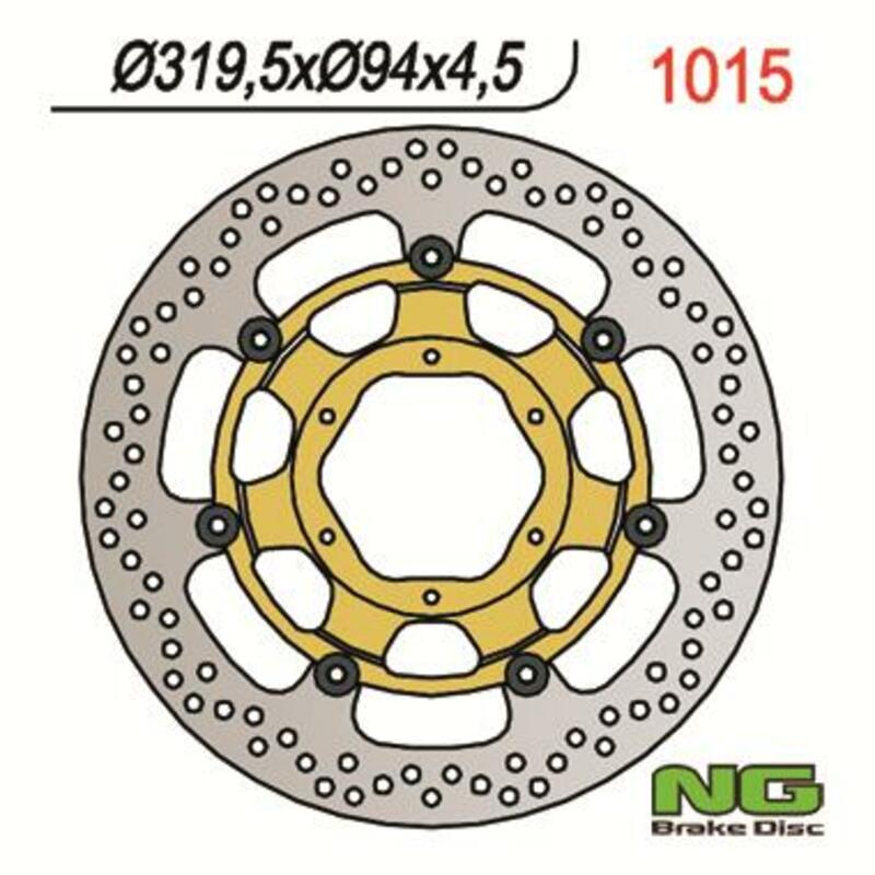 Disque de frein NG BRAKES rond flottant