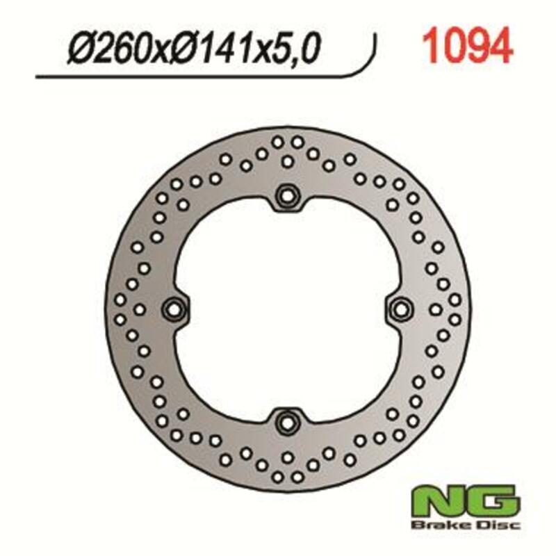 Disque de frein NG BRAKES rond fixe 