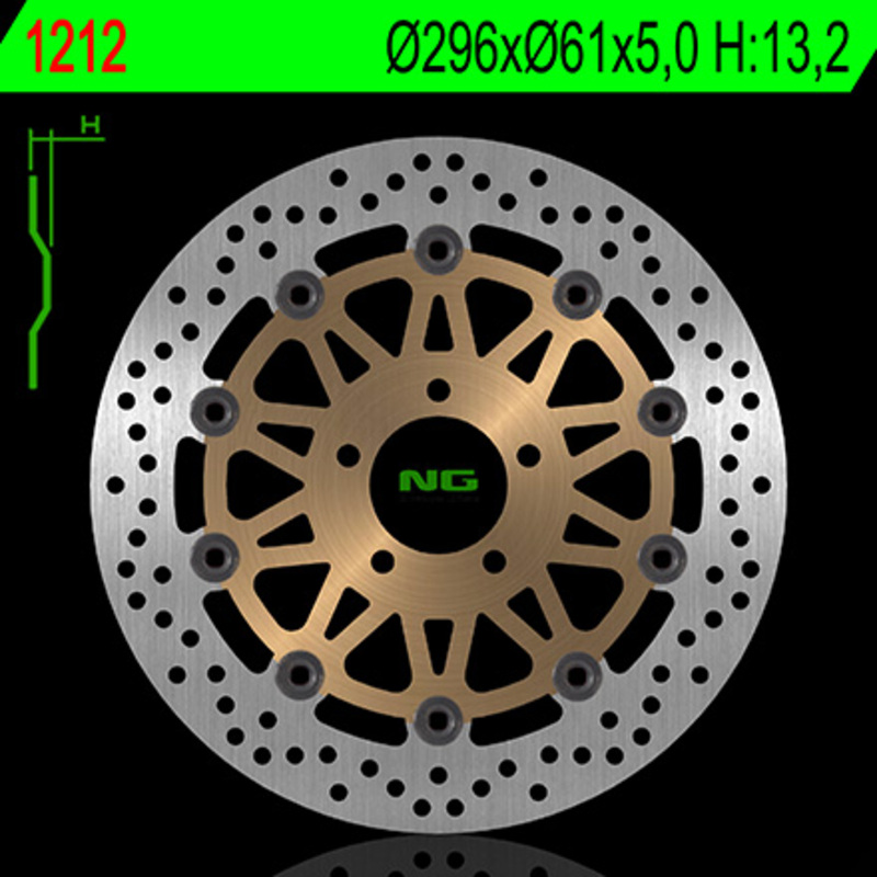 Disque de frein NG BRAKES rond flottant 