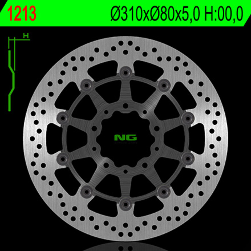 Disque de frein NG BRAKES rond flottant 