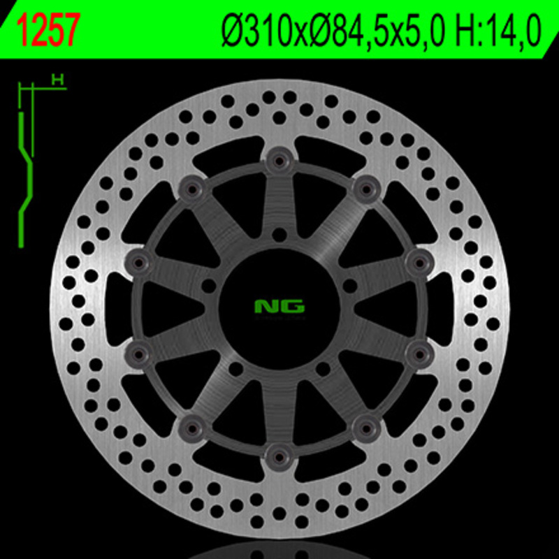 Disque de frein NG BRAKES rond fixe 