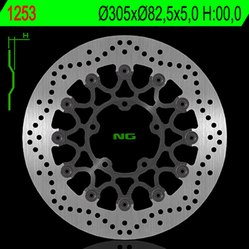 Disque de frein NG BRAKES rond flottant 