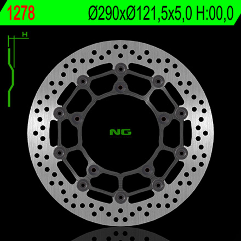 Disque de frein NG BRAKES rond flottant 