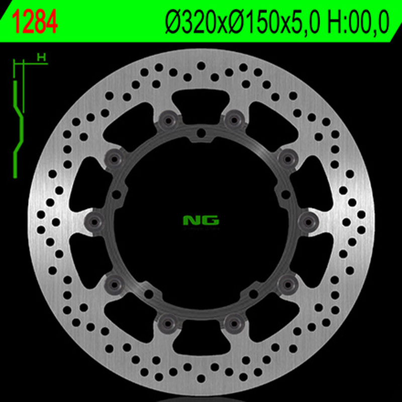 Disque de frein NG BRAKES rond flottant 