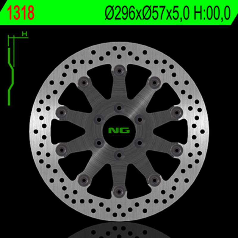 Disque de frein NG BRAKES rond flottant 