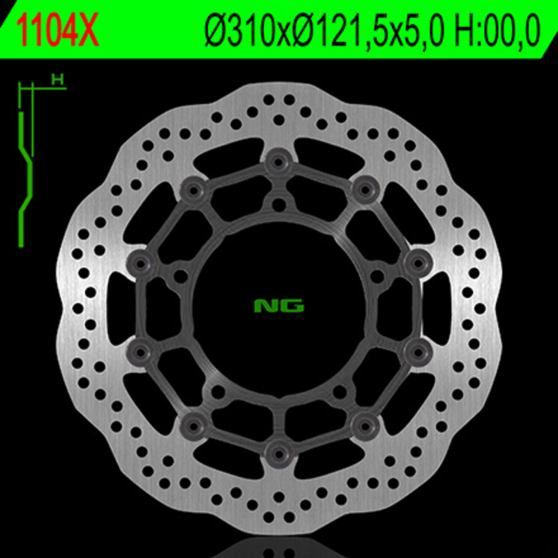 Disque de frein NG BRAKES pétale flottant 