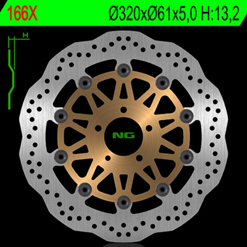 Disque de frein NG BRAKES pétale flottant 