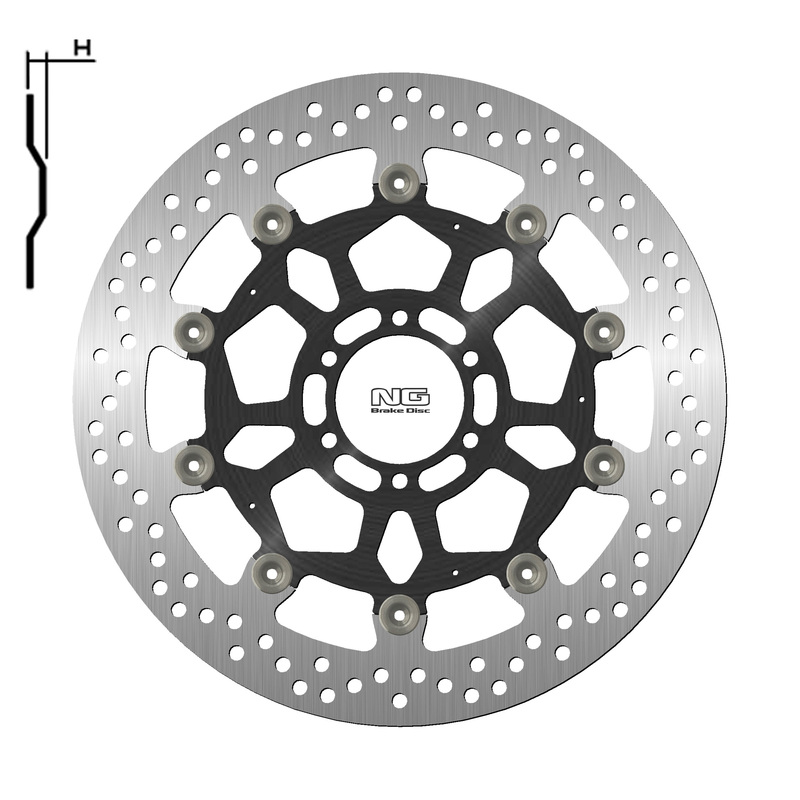 Disque de frein NG BRAKES rond flottant 