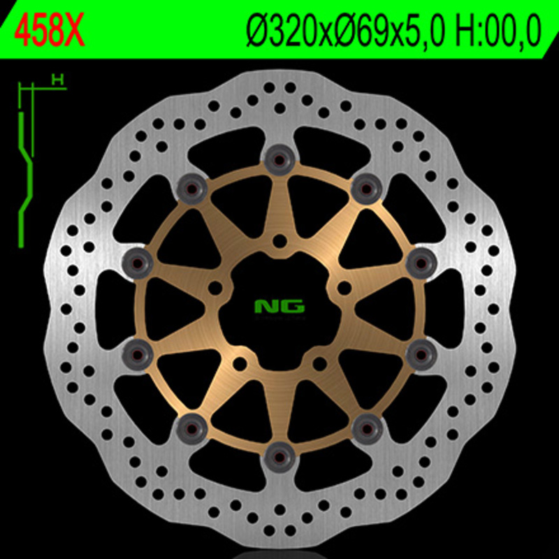 Disque de frein NG BRAKES pétale flottant 