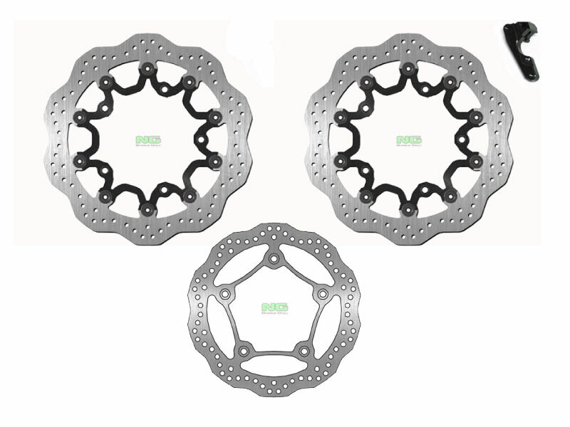 Kit disque de frein Oversize NG BRAKES pétale flottant - T-Max 530 Axial 
