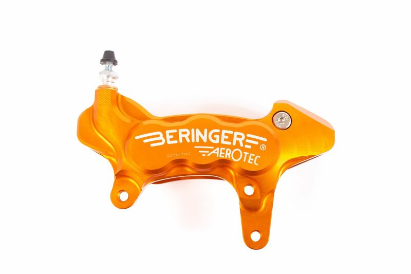 Etrier de frein axial gauche BERINGER Aerotec® 6 pistons Ø27mm orange 