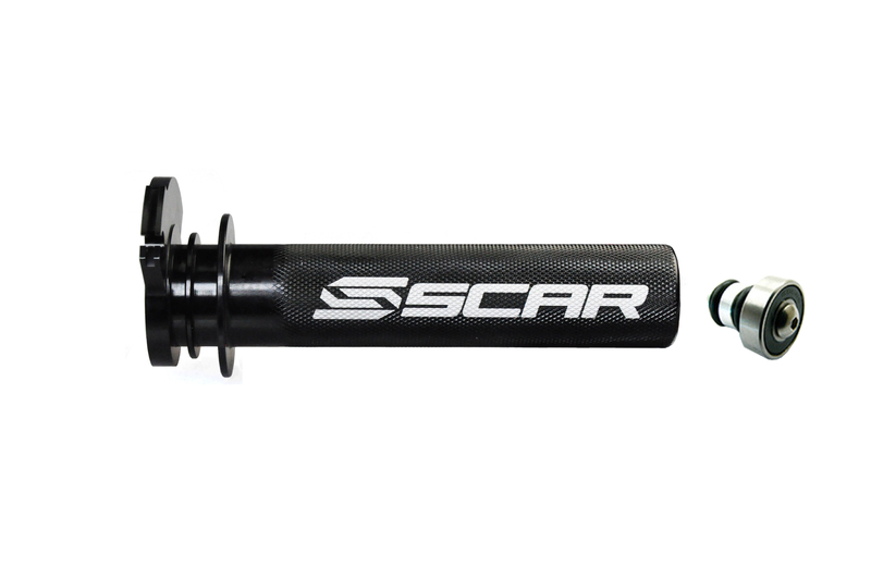 Barillet de gaz SCAR alu + roulement noir KTM 