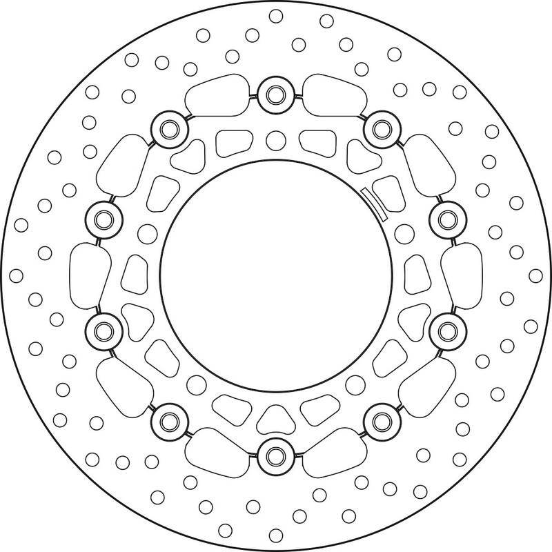 Disque de frein BREMBO Serie Oro rond flottant 