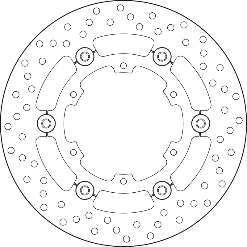 Disque de frein BREMBO Serie Oro rond flottant 