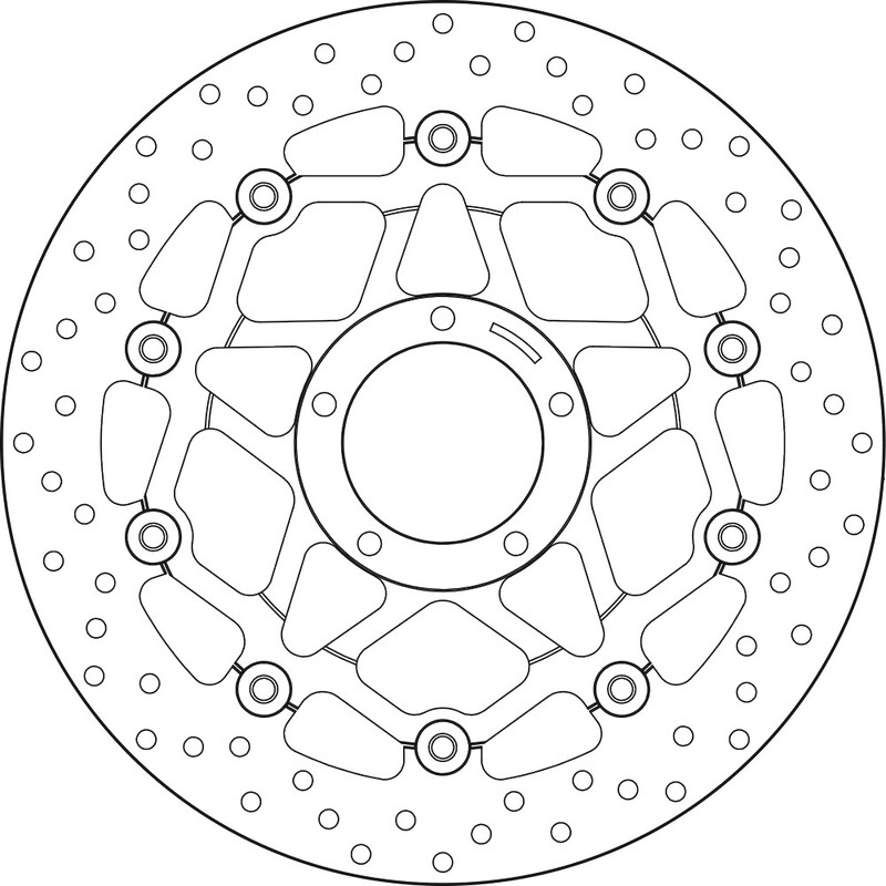 Disque de frein BREMBO Serie Oro rond flottant 