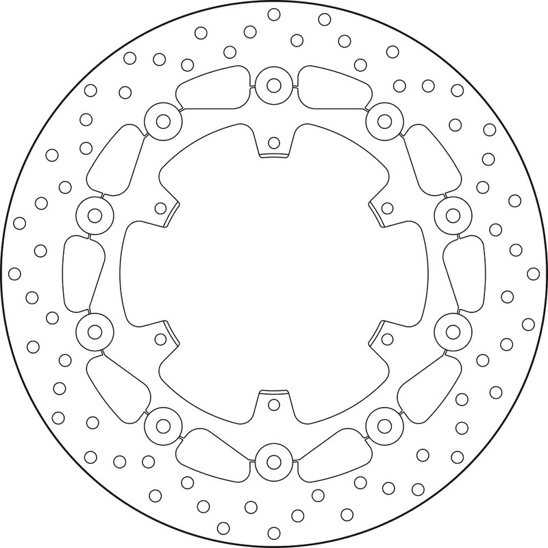 Disque de frein BREMBO Serie Oro rond flottant 