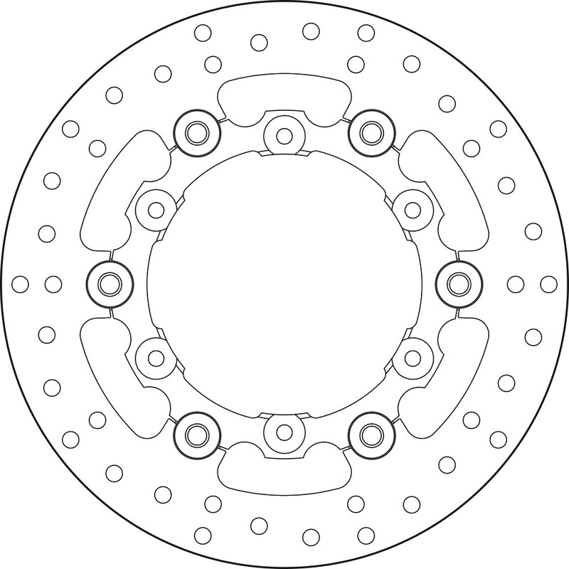 Disque de frein BREMBO Serie Oro rond flottant 