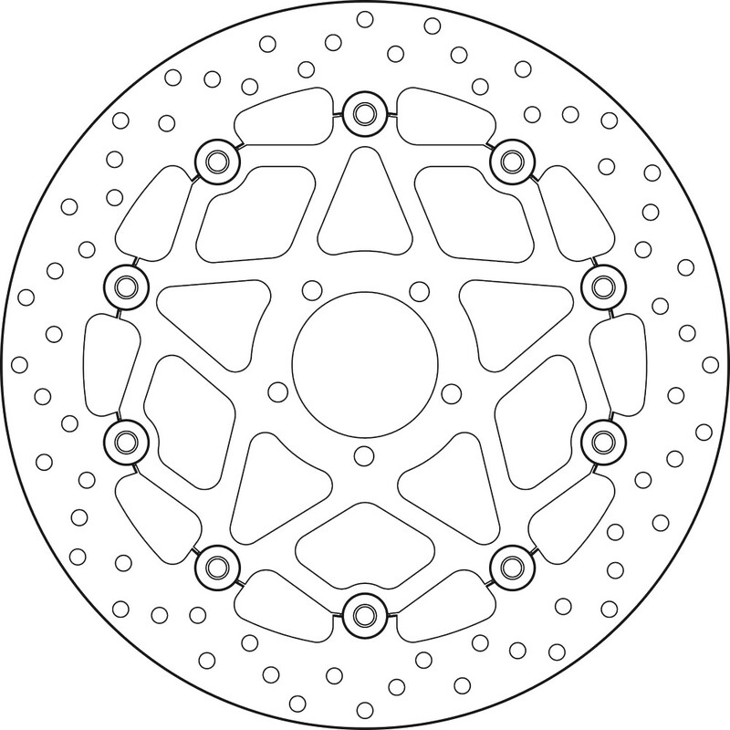 Disque de frein BREMBO Serie Oro rond flottant 