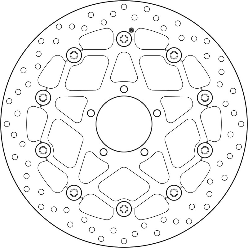 Disque de frein BREMBO Serie Oro rond flottant 