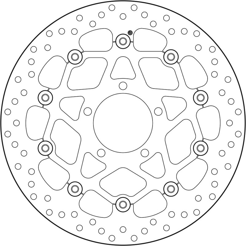 Disque de frein BREMBO Serie Oro rond flottant 