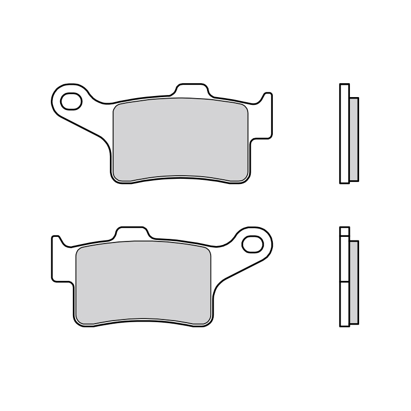 Plaquettes de frein BREMBO route métal fritté - ​07GR88SA 