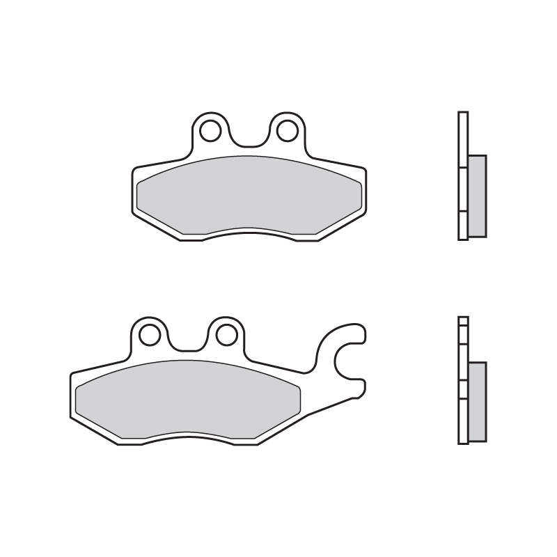 Plaquettes de frein BREMBO Scooter métal fritté - 07060XS 