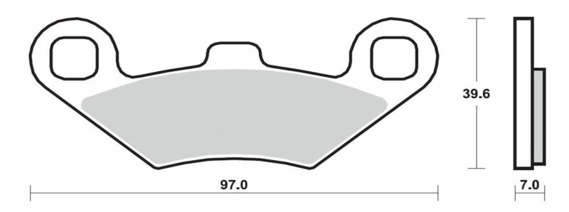 Plaquettes de frein BREMBO Scooter métal fritté - 07104XS 