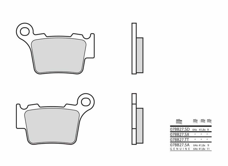 Plaquettes de frein BREMBO carbone céramique - 07BB275A 