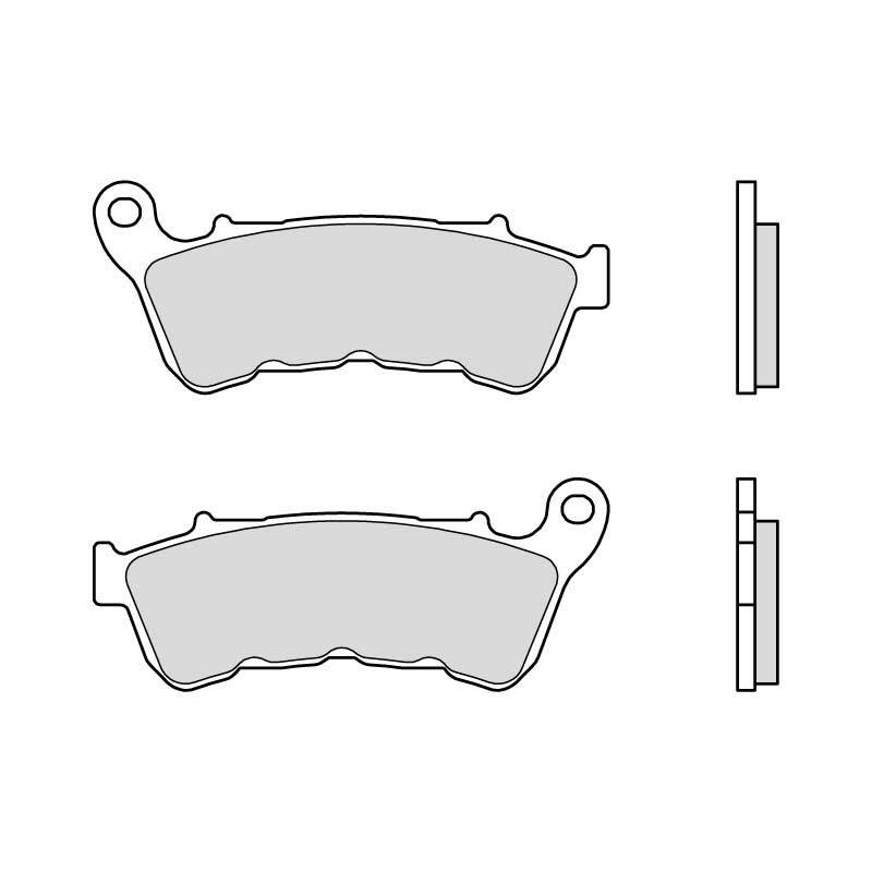 Plaquettes de frein BREMBO route métal fritté - 07HD22SA 