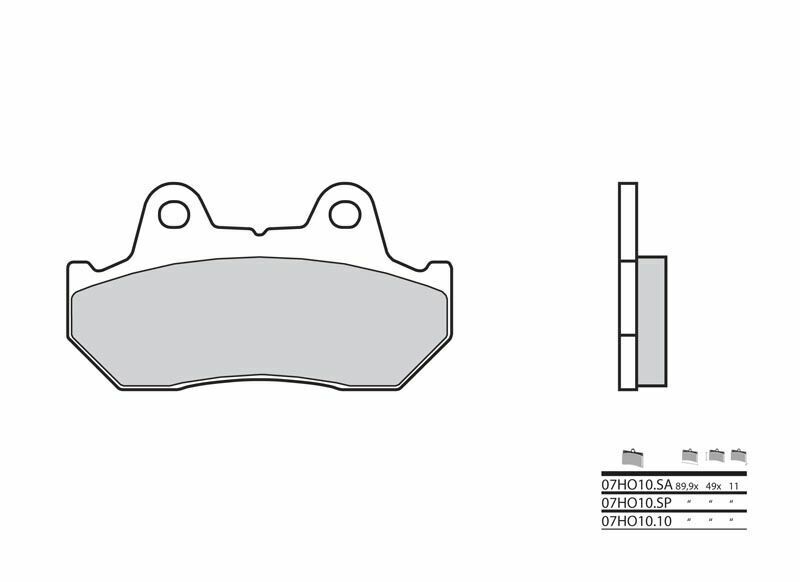 Plaquettes de frein BREMBO route carbone céramique - 07HO1010 