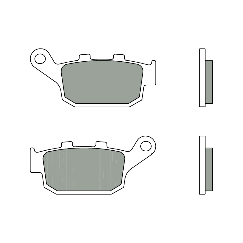 Plaquettes de frein BREMBO route métal fritté - 07HO53SP 